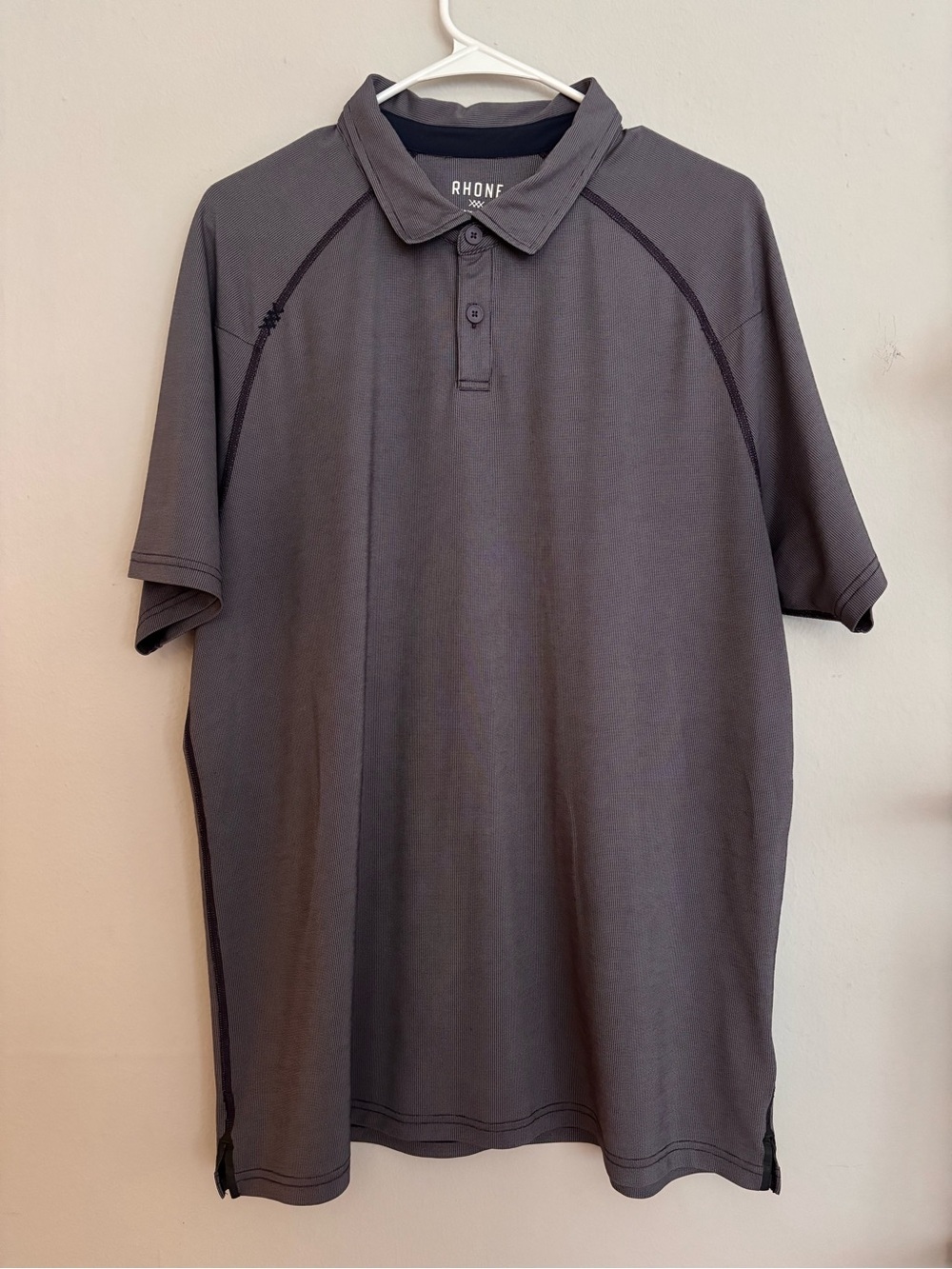 Rhone Men's Gray Delta Pique Polo XL - Picture 2 of 7